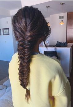 Loose Braid Hairstyles, Easy Trendy Hairstyles, Fishtail Hairstyles, Tail Hairstyle, Fishtail Braid Hairstyles, Plaits Hairstyles, French Braid Hairstyles, Fishtail Braid