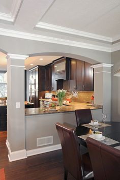 an image of a kitchen and dining room with the caption that reads, 10 great home projects and what they cost $ 1k