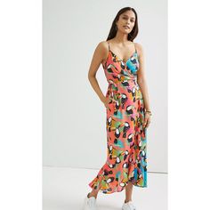 Adorned With A Flock Of Colorful Toucans, This Maxi Dress Grants Your Warm-Weather Wardrobe A Playfully Tropical Twist. Exclusively For Anthropologie Viscose Adjustable Straps Wrapped Maxi Silhouette Tie Closure Hand Wash Standard Falls 52" From Shoulder; Hem Hits Below The Ankle Size Small Bust: 16" Pit To Pit Waist: 15" Flat Length: 52" Anthropologie Maxi Dress, Multicolor Maxi Dress, Tropical Maxi Dress, Crushed Velvet Dress, Tropical Twist, Wrap Maxi Dress, Maxi Dress Navy, Linen Maxi Dress, Striped Maxi