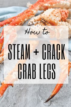 Did you buy crab legs and aren't sure how to prepare them? This tutorial will walk you through how to steam and crack crab legs. Dungeness Crab Leg Recipes, Alaskan Crab Legs, Cooking Dungeness Crab, King Crab Legs Recipe, Dungeness Crab Legs, Steamed Crab Legs, Cooking Crab Legs, Cooking Crab, Crab Legs Recipe