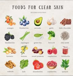 glow up challenge ✨️ 💛 😍  #glowing #skincare #recipe #diy #homemade #healthysnackfoodrecipes Clean Eating Foods, Tips For Clear Skin, Foods For Clear Skin, Glow Up Challenge, Foods For Healthy Skin, Skin Diet, Food Health Benefits, Cleanse Detox, Healthy Hormones