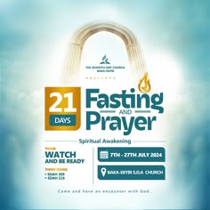 the poster for fasting and prayer