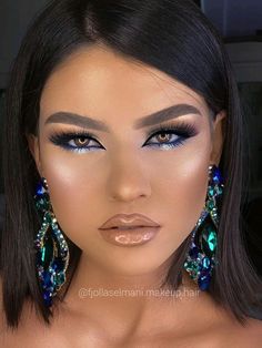 Make Up Looks For Navy Dress, Eye Makeup Looks For Blue Dress, Make Up For Prom Blue Dress, Makeup Idea For Navy Blue Dress, Brown Blue Makeup Looks, Eye Makeup For Navy Dress, Make Up Looks For Prom Blue Dress, Best Makeup For Navy Blue Dress, Makeup Looks For Navy Blue Dress Formal