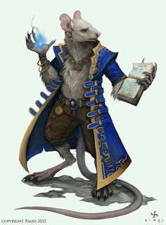 a mouse with a book in its hand and a clock on it's arm