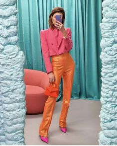 Looks cheios de cor para dar as boas-vindas à Primavera Designers Outfit, Outfit Printemps, Color Blocking Outfits, Colour Blocking, Trend Report, Fashion Color, Fashion Mode