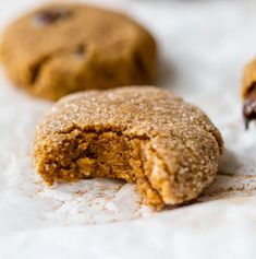 a cookie with a bite taken out of it