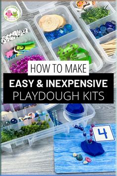 an easy and fun playdough kit for toddlers to make their own toys