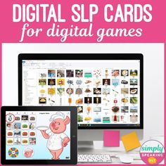 the cover of digital slp cards for digital games, featuring an image of a pig