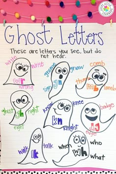 a sheet of paper with ghost letters on it