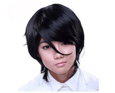 This high quality long style boy cut synthetic wig is designed by Charles Reger using only the best Japanese fibers. It has a super soft adjustable wig inner lining (Non Itchy). It is curling iron safe, up to 360 degrees. You can brush and style curl a Rockstar wig to styles for men, women and teens. Perfect for cosplay, anime, comic con, BTS and other boy band favorites, theatrical productions, Halloween and more! Other costumes and accessories are sold separately on our page – subject to avail Black Cosplay Wig, J Rock, Black Cosplay, Boy Cut, Spiky Hair, Boy Cuts, Face Framing Layers, Peinados Recogidos, Curl Styles