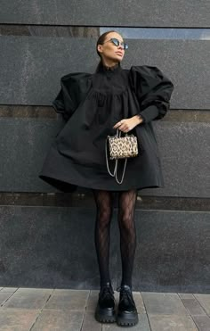 Mode Kimono, Looks Black, Sporty Chic, Black Tights