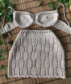 Bikinis Tejidos Crochet, Dr Mundo, Crochet Beach Dress, Fairy Skirt, Mode Crochet, Crochet Swimwear, Crochet Clothing And Accessories, Night Dress For Women, Crochet Set