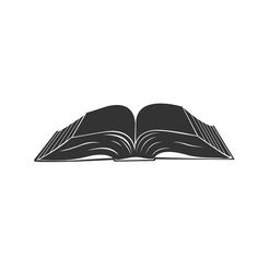 an open book on a white background, black and white illustration royalty free stock illustrations