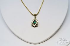 Pear Shaped .36ct Emerald & Diamond Pendant 18k Box Chain 16" 5.8g  22451 Pear Shaped .36ct Emerald & Diamond Pendant 18k Box Chain 16" 5.8g 22451 Click images to enlarge Description Pear Shaped .36ct Emerald & Diamond Pendant 18k Star Weave Chain 16" 5.8gr 22451 .36 ct Emerald with .54ct diamonds (BAG and RDS VS G) necklace and pendant weighs 5.8 gr in 18k yellow gold Super FAST Shipping! We ship 6 days a week, within 24 hours of payment. Yes! We discount shipping costs for multiple purchases. Woven Chain, Box Chain, Emerald Diamond, Fine Jewellery Necklace, Pear Shaped, Diamond Pendant, Pear, Emerald, Jewelry Watches