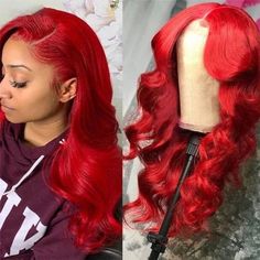 Brand Name Lumiere Hair Hair Type Flag Red body wave Lace Glueless Wigs Material 100% Human Hair(10A Grade), Cut from One Hair Donor Hair Texture Colorful Human Hair Wigs Lace Type 4x4/5x5 Lace closure, 13x4 Lace Frontal Wig Length 10-32 inch Density 150% 180% Density Straps Adjustable Strap Hairline Pre-Bleached Hairline, Dome Cap Structure Wig Size Average Size (Head Circumference 21.5-22.5 Inch) Dyed/Restyled Yes, Can Be Dyed Or Bleached Payment Accept Debit/Credit Card or PayPal or Klarna pa Lace Front Body Wave, Black Women Hair Color, Vibrant Hair, Bob Lace Front Wigs, Natural Human Hair, Burgundy Hair, Hair Color For Women, Colored Wigs, Body Wave Wig