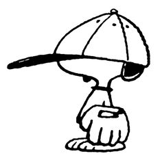 a black and white drawing of a person with a hat on top of their head