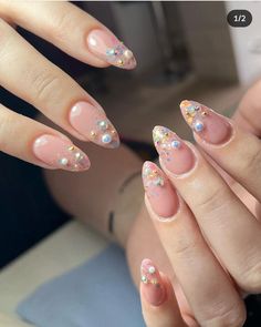 Kawaii Nail Designs, Birthday Nail Ideas, Tape Nail Art, Birthday Nail, Spring Acrylic Nails, Happy Nails, Nails Now, Cute Gel Nails, Soft Nails