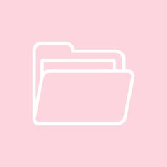 a pink background with white lines on the bottom, and an image of a folder in the middle