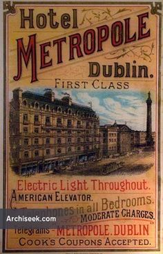 an advertisement for the hotel metropolise dublin