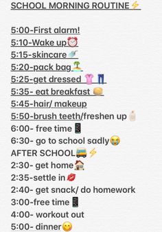 School Night Routine, Morning Schedule, School Morning, After School Routine, School Routine, Lol Text, Programmer Humor, Preppy School, Check Email