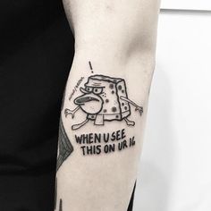 a man with a tattoo on his arm that says, when u see this on url