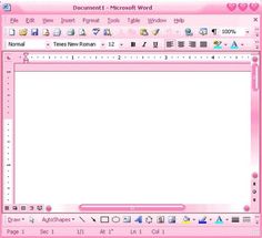 a pink computer screen with white text on it