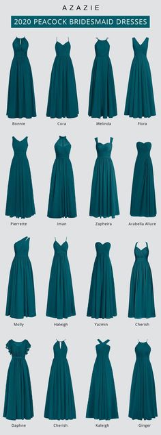 Peacock Bridesmaid Dresses, Bridesmaid Dresses Under 100, Long Gown Design, Fall Bridesmaid Dresses, Simple Frocks, Fashion Design Patterns, Long Dress Design, Quick Outfits, Stylish Dress Book