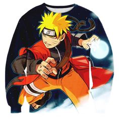 Naruto Sweatshirt Pokemon - OtakuForest.com Harajuku Men, Design Japonais, Quality Hoodies, Anime Sweatshirt, Uzumaki Naruto, Cartoon Sweatshirts, Cool 3d, Long Sleeve Outerwear