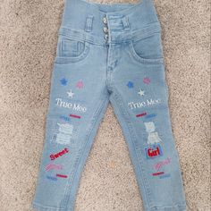 One Pair Of Jeans Playful Blue Jeans For Spring, Cute Blue Denim Jeans, Boys Ripped Jeans, Kids Denim Pants, Blue Distressed Jeans, Kids Denim Jeans, Baby Girl Jeans, Rolled Jeans, Kids Jeans Boys Pants