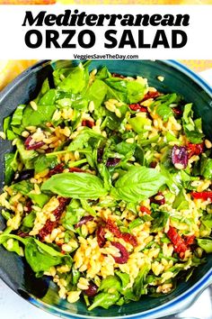 Mediterranean Orzo Salad is a delightful departure from traditional pasta salad. It features bold flavors thanks to basil, sun-dried tomatoes, and olives. Save this pin and follow for more Mediterranean recipes!