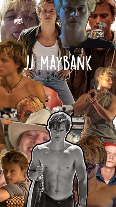 a collage of images with the words j maybank on them and an image of a man in cowboy hats