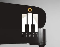 the piano house logo is designed to look like an instrument