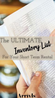 the ultimate inventory list for your short term rental