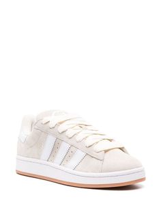 Adidas Campus 00s Suede Sneakers - Farfetch Cream Adidas Campus, Beige Adidas Lace-up Sneakers, Addidas Shoes Campus, Addidas Shoes Campus 00s, Adidas Cream Low-top Sneakers, Campus 00, Adidas Campus 00s, Look Adidas, Balenciaga Track