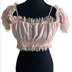 Crop Top Women Crop Top With Zipper On The Back, Pink Color, Like New Size L 100% Rayone 9 Inches Long Width 17 Approximately Fairy Crop Top, Women Crop Top, Lavender Tops, Top With Zipper, Crop Top Women, Grey Crop Top, Strapless Crop Top, Shell Pink, Red Crop Top