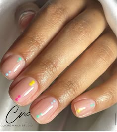 Minimal Short Nail Design, Subtle Spring Nails, Muted Nails, Simple Spring Nails Short, Skincare Hacks, Hello Nails, Hippie Nails