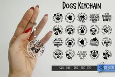 Dogs SVG Bundle  Round Keychain Designs Cricut Keychains, Keychains Ideas, Keychain Designs, Keychain Svg, Pet Keychain, Cricut Stencils, Round Keychain, Svg Bundles, Dog Keychain