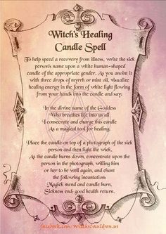 Healing Candles, Healing Spells, Under Your Spell, Magick Spells, Candle Magick, Wiccan Spell Book, Witchcraft Spell Books, Witch Spell Book