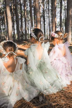 Enchanted Forest Wedding Theme, Kids Bridesmaid Dress, Forest Dress, Forest Green Dresses, Enchanted Forest Wedding, Flower Girl Dresses Tutu, Two Sweet, Enchanted Rose