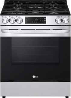 a silver and black stove top oven