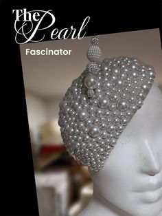 pear pearl fascinator with matching hat pin. 7 to 10 business days Pearl Fascinator, Classy Hats, Occasion Hats, Barbie Wedding, Fancy Wedding Dresses