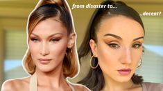 Bella Hadid Hair and Makeup. Retro Hair. Foxy Eye Makeup. Model Makeup. Transforming into Bella Hadid. Botox. Eyebrow Lift. Botox Eyebrow Lift, Foxy Eye, Eyebrow Lift, Retro Hair, Model Makeup, Send Help, Makeup Model, Models Makeup