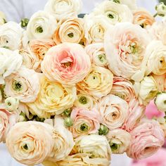 a large bouquet of pink and white flowers