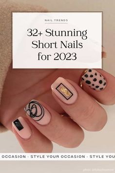 Are you looking for inspiration for short nails or very short nails? You’ll love this list of nail design ideas from simple and minimal to fun and trendy nails with art and bold colors. There’s short nail ideas for spring, summer, fall, and winter 2023 including acrylic square, round, and almond, or natural nails with white, blue, green, black, or red polish. Whether you want short nails for work or for going out, you’ll love this list! Short Nails For Office, Mail Art For Short Nails, Current Nail Trends 2023 Short, Short Nails For Work, Very Short Nails, Nails With Art, Nails For Work, Classy Short Nails, Nail Ideas For Spring