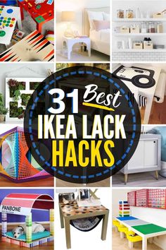 the best ikea lack hacks for kids to use in their homes and crafts