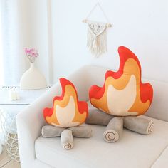 cute camp fire shaped aesthetic throw pillow roomtery Floor Pillows Living Room, Camping Room, Cabin Vibes, Weird Furniture, Pillow Party, Soft Sofa, Cat Bed Furniture, Doll Home, Indie Room