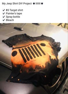 Jeep Sewing Projects, Jeep Shirt Designs, Rose Gold Vinyl Shirt, Jeep T Shirts Ideas, Diy Bleach Tshirt Ideas, Jeep Wrangler Shirts, Jeep Shirt Ideas, Jeep Crafts Diy, Jeep Crafts