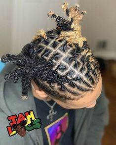 Medium Length Dread Hairstyles For Men, Faux Dreads Styles, Short Loc Styles For Men, Lox Styles, Female Locs, Retwist Styles, Hairstyles Dreads, Crown Styles, Growing Hair Men