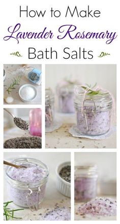 how to make lavender rosemary bath salts