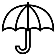 an umbrella that is black and white on a white background